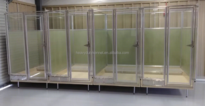 Köpek veteriner kafesi köpek kulübesi, çift yığılmış çalışma sistemini alt katları ve kanalizasyonları yükseltti - Product Image 5