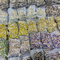 Grosir Kristal Rhinestones Banyak Glitter Seni Kuku Permata Pipih Berlian Buatan Lem Di Kristal Untuk Dekorasi Aksesori