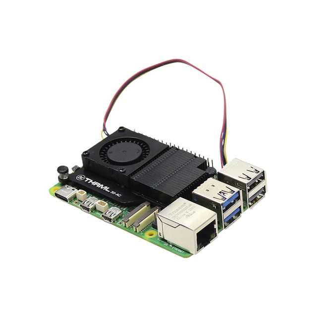 Raspberry Pi 5 Speed Adjustable Blower Fan Heatsink Active Cooler