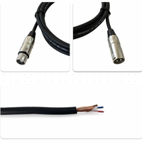 Câble de microphone XLR mâle-femelle OEM RH-X037 avec blindage spiralé, gaine en PVC, conducteur en cuivre sans oxygène