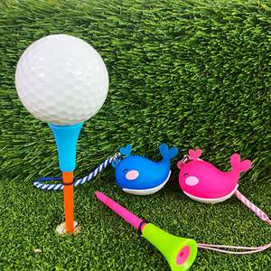 T-shirts best-sellers Passen 83mm avec ornement de balle de golf en bois et pendentif baleine durable, fonction anti-perte pour les clients transfrontaliers - Product Image 1