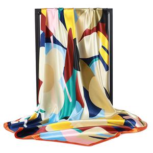 Impression personnalisée OEM ODM multicolore Paisley + 90 motifs carrés pour accessoires de mode féminins - Product Image 4