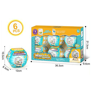 Nuevo Set de Mini Pecera de Cartón 2025 para Juego de Imitación en Casa, Modelo de Terrario de Peces Pequeños DIY, Juguetes de Construcción para Niños - Product Image 4