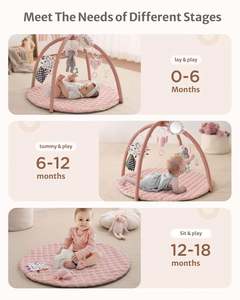Gymnase d'activités de développement en plusieurs étapes et tapis de jeu pour bébé et tout-petit - Product Image 5