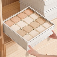 Tiroirs de rangement pliables pour placard, organiseur de sous-vêtements, tri de soutiens-gorge, chaussettes et vêtements