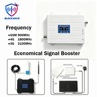 Amplificador de Señal Móvil Universal Tri-Banda 2G 3G 4G 900/1800/2100MHz, Repetidor GSM para Hogar y Oficina, Conectividad Mejorada