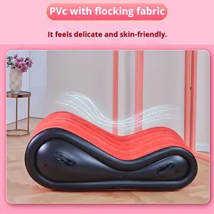 Divano Gonfiabile Sexy a Un Posto in PVC, Poltrona Multifunzionale Pieghevole e Portatile per Adulti - Product Image 3
