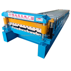 Zimbabwe cụ thể ibr686 máy sản xuất tấm lợp hình thang 840 Máy tạo hình cuộn hai lớp sóng cho ngói - Product Image 1