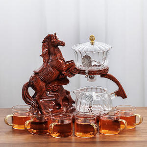 Service à thé Kongfu en forme de cheval à usage de bureau service à thé borosilicate aimant semi-automatique attrape <span class=keywords><strong>théière</strong></span> - Product Image 2