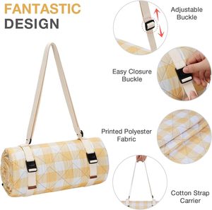 Estera de <span class=keywords><strong>Picnic</strong></span> al aire libre plegable de 3 capas perfecta para <span class=keywords><strong>Parque</strong></span> y Playa hierba manta de <span class=keywords><strong>Picnic</strong></span> resistente al agua impermeable Extra grande - Product Image 3
