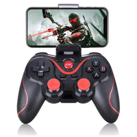 Manette de jeu sans fil BT3.0 T3 X3 pour Xbox 360, manette pour PS3, tablette, TV, Mando, Manette avec support