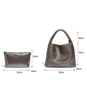 Sac à main pour femme en tissu tissé de luxe fait à la main, grande capacité, vintage, sac à bandoulière, sac de poche, été, GPS, trajets quotidiens, <span class=keywords><strong>voyage</strong></span> - Product Image 2