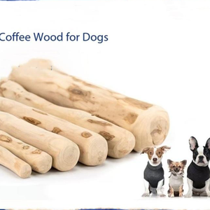 Juguete Masticable de Madera de Café para Perros, Palos de Madera Naturales y Duraderos, Palos de Hueso de Madera Real, Juguete Masticable Seguro para Limpieza Dental de Mascotas, para Cachorros en Crecimiento - Product Image 4
