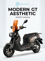 Nouvelle Arrivée Scooter à Essence Euro 5 de 125,6 ml avec une Puissance de 5,3 kW, Réservoir de Carburant de 7,3 L, Frein à Disque/Tambour, Moto Urbaine à Essence avec ECU