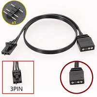 Câble de synchronisation ARGB RGB D3992, adaptateur 3 broches vers 4 broches pour le contrôle de l'éclairage de la carte graphique, ordinateur PC