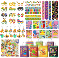 Kit de Fête Mexicaine : Bracelets Slap, Lunettes, Accessoires, Porte-clés, Autocollants, Jouets, Sacs Cadeaux et Kits de Faveurs pour le Cinco de Mayo