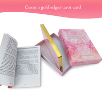 Yeni başlayanlar için rehber ile özel ciltli saklama kutusu kağıt Tarot kartları