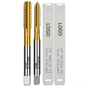 Tarauds métriques industriels HSS-Co M3-M20 avec revêtement TiN doré, à cannelures droites, pour trous traversants et trous aveugles - Product Image 4