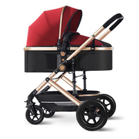Poussette pliable multifonctionnelle 3 en 1 de style européen Z3 pour bébé