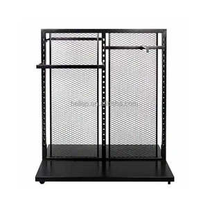 בגדים חנות מתכת מתכווננת בגדים לעמוד בגדים להציג מדפים בחנות - Product Image 3