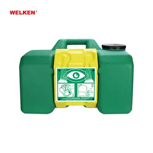 Estación de Lavado de Ojos de Emergencia Portátil Verde de 35L, No Conductiva, de Polipropileno, para Primeros Auxilios - Product Image 1