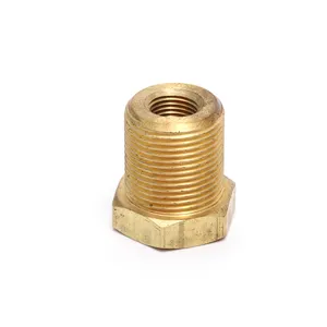 China Bolts And Nuts Steel Male/Female Thread Hexagon Nut Brass Square Bushing 1/2 1/8