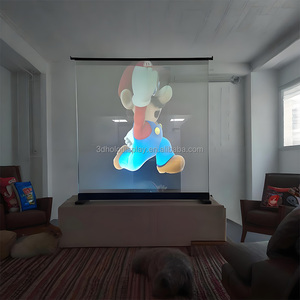 Película de Proyección Holográfica 3D / Película Transparente para Proyección Trasera (16:9) - Portátil para Artefactos Culturales e Imágenes Corporativas - Product Image 3