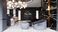 Conception et aménagement intérieur de salon de beauté moderne haut de gamme sur mesure | Meubles de salon de beauté sur mesure tout-en-un, unité de lavage de cheveux pour salon de coiffure
