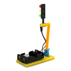 Kit de semáforo con luces rojas, amarillas y verdes, funciona con pilas, experimento científico educativo para niños - Product Image 1