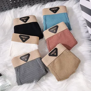 Caleçons boxeurs mi-taille en soie glacée pour hommes, sous-vêtements de sport en nylon, antibactériens, YUSEN, été, fins, respirants, en tissu tricoté, taille élastique - Product Image 4