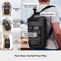 Sac à dos de randonnée imperméable durable de 30 L en vrac, fabrication professionnelle, sac sec léger sur mesure