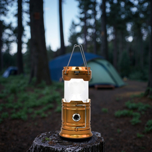 Xách tay LED năng lượng mặt trời cắm trại đèn lồng đa chức năng pin Powered ngoài trời khẩn cấp lều chiếu sáng và gian hàng sử dụng - Product Image 3