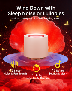Máquina de Sonido Blanco: Máquina de Sonido para Dormir con Terapia de Luz Roja, 38 Sonidos Relajantes y Calmantes, Función de Memoria - Product Image 4