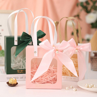 Custom Logo Printed Biodegradable Recyclable Wedding Thank You Gift Packaging Kraft Paper Gift Box with Processing Window