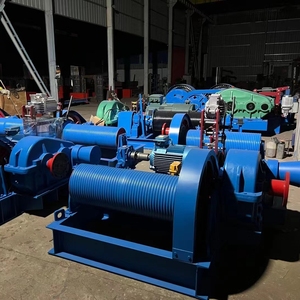 10ton 10m 50m Electric Winch 4 Times <strong>Pulley</strong> Gearbox Steel Core Components Including Pump Engine Motor Slipway for Shipyard Use - Product Image 2
