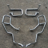 Pare-chocs arrière de moto, protection anti-chute fixe, boîte latérale, barre de protection électro-plaquée argentée pour moto CFMOTO CF650