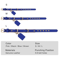 Marque de luxe personnalisée collier en cuir Durable Pet Airtag boucle en métal cuir chien accessoires collier de chien fabricant