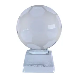 Crystal football Crystal Crafts Commemorative Value Football Lovers Collection Souvenir