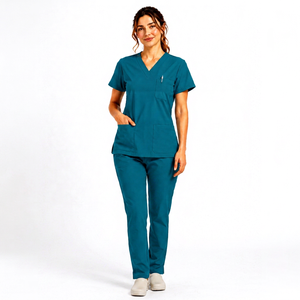 Conjunto de Uniformes Médicos para Enfermeras, en Oferta, de Poliéster Suave, Unisex, para Hospital - Product Image 1