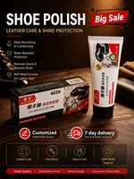 Hei Niu - Betún para Zapatos de Cuero con Aceite de Oveja, Suave y No Irritante, 70g, Fácil de Limpiar, en Caja