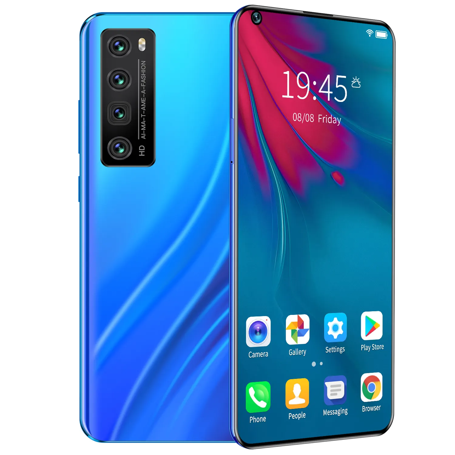 Nuovo popolare Nova 7 Pro 7.2 pollici 32MP + 64MP fotocamera 12GB + 512GB 5000mAh Android 10.0 Smart Gaming 5G Phone