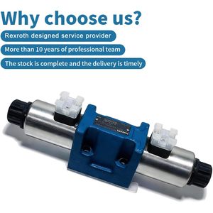 Vanne directionnelle hydraulique à solénoïde Rexroth NG10 24VDC avec commande manuelle, quatre voies, 315 bars, 160 L/min - Product Image 2