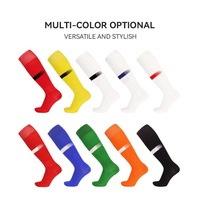 LINGTU Chaussettes de football longues pour hommes Chaussettes de football blanches Chaussettes hautes jusqu'au genou Longues Meias Chaussettes de football Antidérapantes Calcetines De Deporte