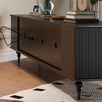 Meuble TV en bois massif rétro français, table basse combinée, style simple et moderne, petit salon, meuble TV sur pied peint