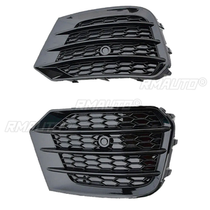 2 Piezas Rejilla de Faro Antiniebla Delantero para Coche, Cubierta de Parrilla de Lámpara Antiniebla para Audi Q3 2016 2017 2018, Estilo Panal, Pieza de Repuesto - Product Image 6