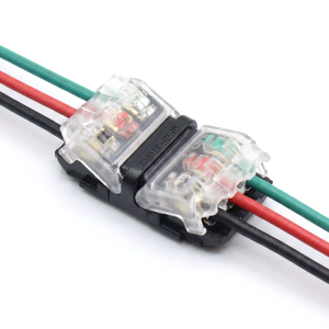 Connecteur de câblage rapide de type H à 3 broches mâle/femelle rouge <span class=keywords><strong>Scotch</strong></span> Lock, bornes à sertir 22-18AWG, boîtier PC, alimentation 300V, homologué LED - Product Image 4