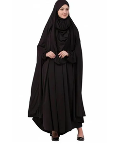 Nouveau tissu coréen noir Nida Abaya / Tissu crêpe / Rayures jacquard, tissu TikTok pour robes de femmes du Moyen-Orient, coréen - Product Image 5