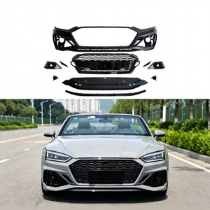 ชุดกันชนหน้าสไตล์ B9.5แบบ RS5 S5 <span class=keywords><strong>A5</strong></span>รถพร้อมตะแกรงรังผึ้งสีดำเงาสำหรับ B9 S5 <span class=keywords><strong>A5</strong></span> <span class=keywords><strong>Audi</strong></span> 2017-2020 - Product Image 1