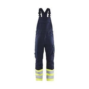 BLAKLADER - 260515198933C64 Pantalón con pechera de acero inherente Azul marino/Amarillo-EAN 7330509844434 ROPA DE TRABAJO RESISTENTE A LLAMAS - Product Image 1