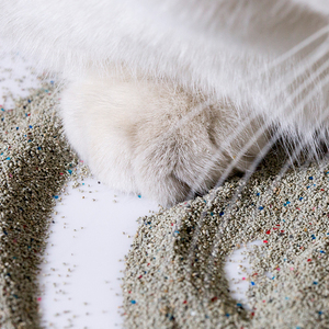Arena para Gatos de Bentonita Volcánica Triturada Sin Polvo OEM - Product Image 5